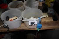 5 pails of electrical supplies & padlocks