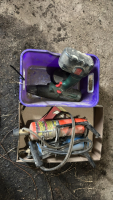 Drill and battery, small torch set