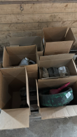 Assortment of chemical, oil and shop supplies