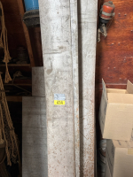6&rsquo; of 4&rdquo;channel iron and various sizes of sheet metal cut offs