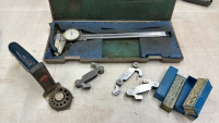 8&rdquo; caliper, thread gauges, drill guide
