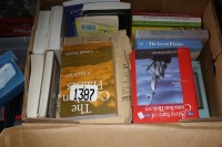 boxes of books, iron, hand sewing machine, sander