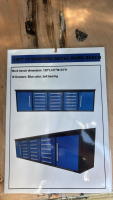 10&rsquo; work bench (18 drawer)