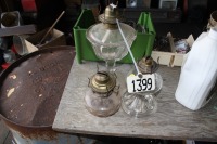 3 coal oil lamps