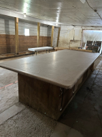 5 ft x 12 ft table for planting (storage underneath)