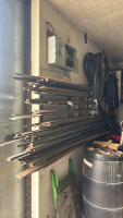 Assorted lengths of welding steel