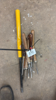 Assorted wood lathe Chisels