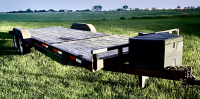 24&rsquo; bumper hitch tilt deck car hauler