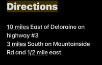 Directions