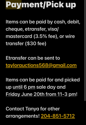 Payment & Pickup