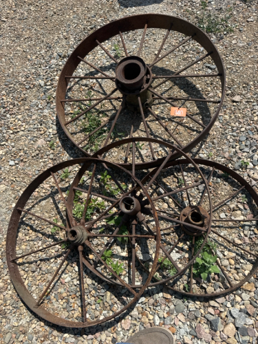 4-Assorted steel wheels