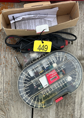 Electric Dremel with parts