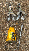20 ton bottle jack, 2 jack stands