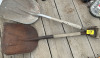 Two grain shovels