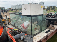 Fish aquarium with parts