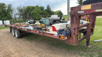 30&rsquo; 5th wheel flat deck trailer
