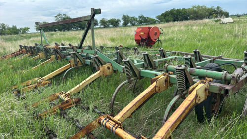 JD 1610 cultivator with Degelman harrows and valmar