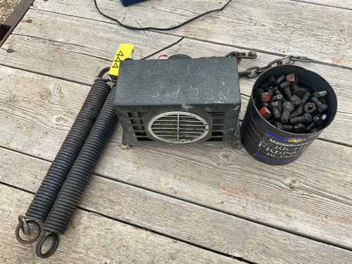 Heater,bolts,springs