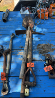 Sledge, pick axe, pitch fork, spade shovel