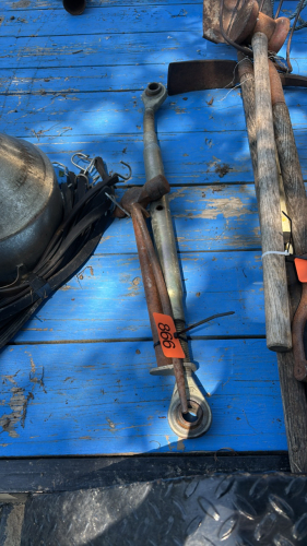 3 point hitch arm, bar, hammer