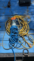 Extension cords, shop light