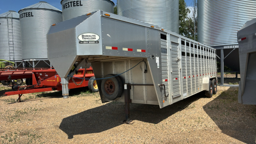 2013 duralite ALT 25 aluminum stock trailer