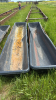 2- 10&rsquo; poly feed troughs