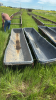 2- 10&rsquo; poly feed troughs