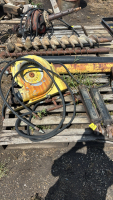 Assortment of pencil augers, hydraulics, cylinders