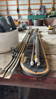 Gun case, tripod, truck rails