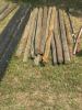 Small fence posts &4&rdquo; drain pipe