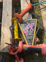 Spitfire electric fencer w/handles