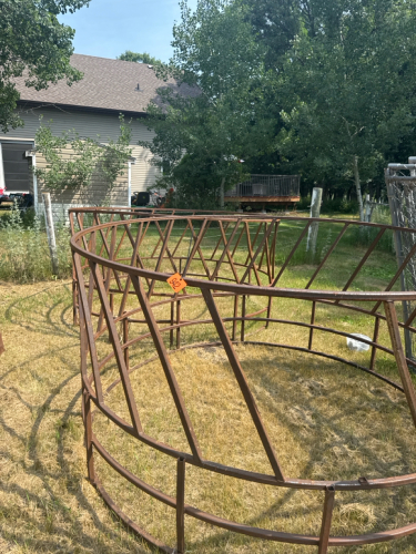 2- round bale feeders