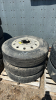 3- 11R 24.5 tires on rims