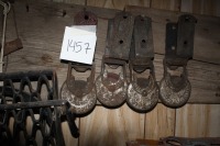 antique sewing machine parts & door hangers