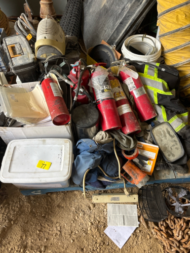 Pallet of Work site supplies