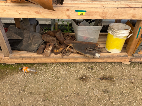 Assortment of bucket teeth & belting