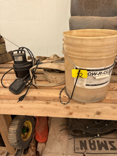 Utility pump & part roll of hose