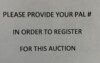 PAL required to Register