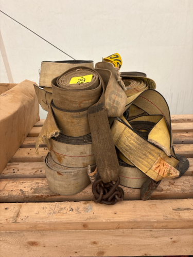 Assortment of tie down straps