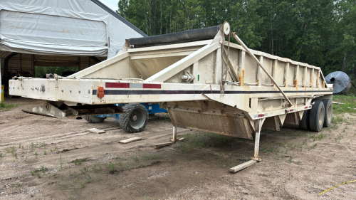 DCAP tandem belly dump trailer