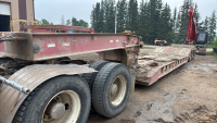 1987 drop deck low boy 54 ft trailer