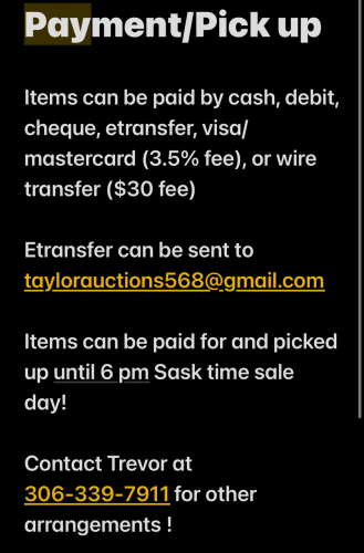 Payment & pick up
