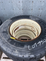 2- 385/65R22.5 on Dayton steel rims