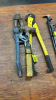 2- bolt cutters 1- hammer 1- set of pliers