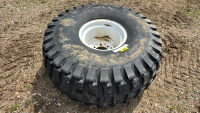 Goodyear 21.5L-16.1SL tire on rim