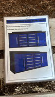 7&rsquo; 10 drawer metal work bench