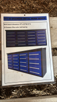 7&rsquo; 20 drawer metal work bench