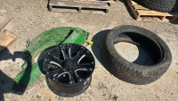 Rim, parts, tire (285/45R22)