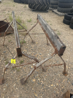 Homemade saw horses